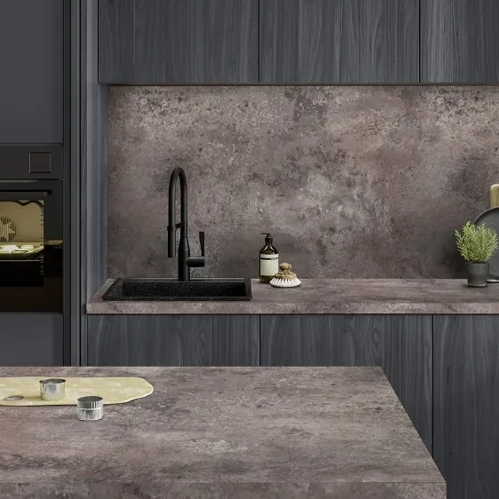 Prima grey stone effect laminate worktop