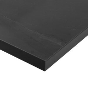 Black Painted Marble Square Edge Worktop