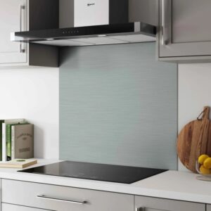 Brushed Steel Alloy Splashback