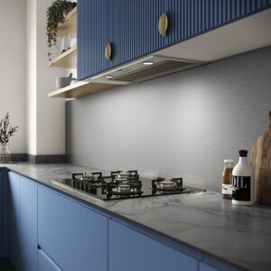 Brushed Titanium Alloy Splashback