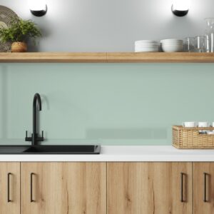 Seabreeze Green Alloy Splashback